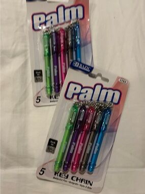 Palm Angels Multi-Color Key Chain Pen Set - Green, Purple, Pink, Brown, Blue